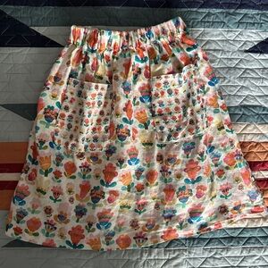 Oeuf Multicolor Floral A-Line Skirt